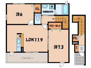 北新川駅 徒歩12分 2階の物件間取画像